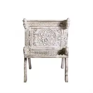Eastern Inspired Wooden Bedside Chest